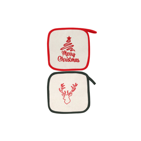 Merry Christmas Oven Mittens