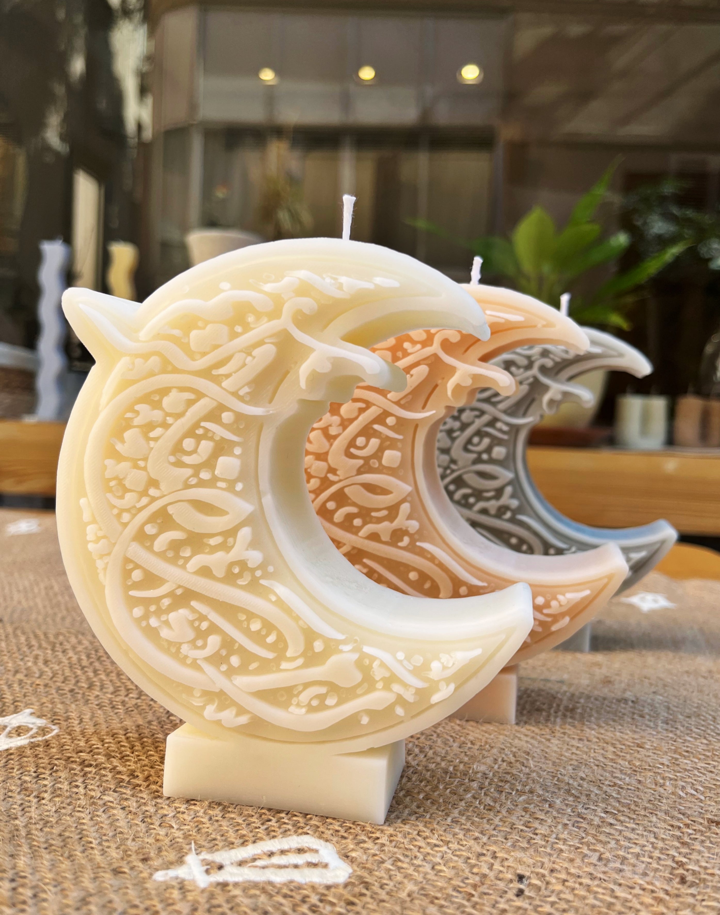 Ramadan Kareem Crescent Candle