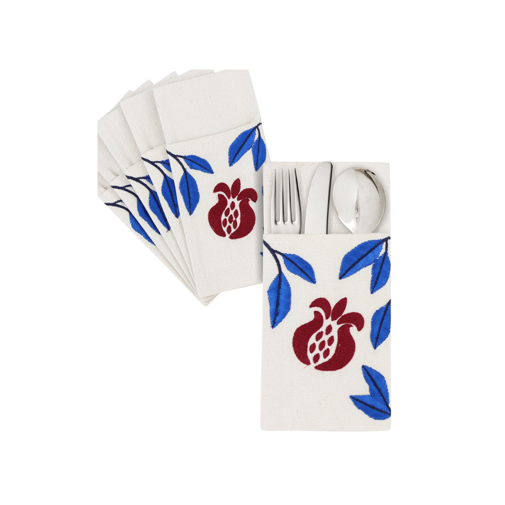 Pomegranate Field Cutlery Holder Set