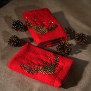 Pine Cone Blossom Guest Towels Set