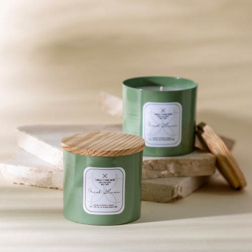 Fresh Linen Pine Candle