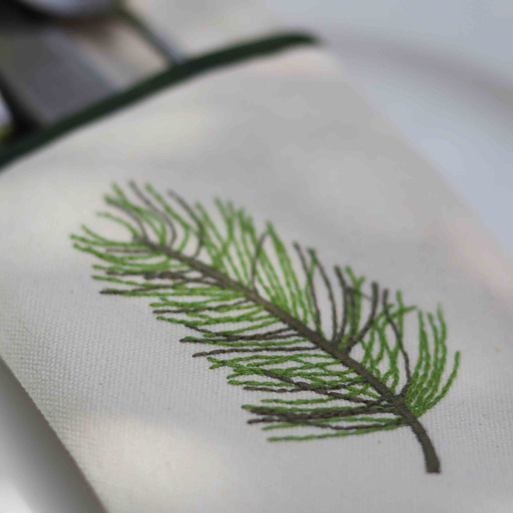 Spring Leaf Cutlery Holder Set