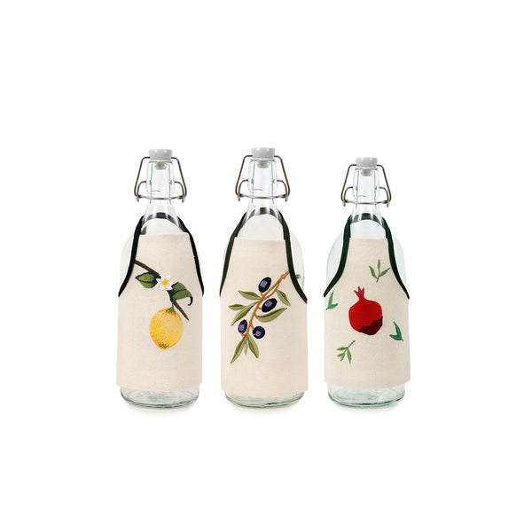 Blooms Bottle Apron Set