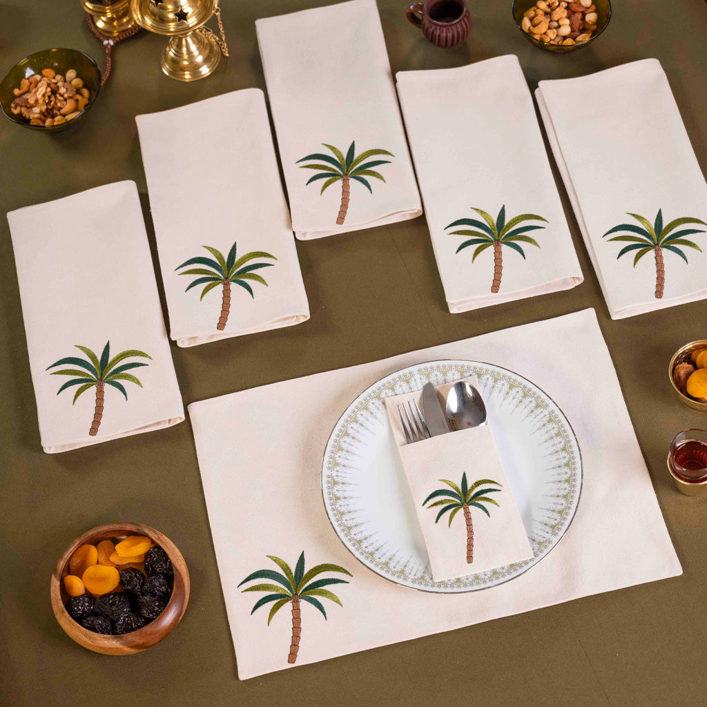 Palm Tree Placemats Set