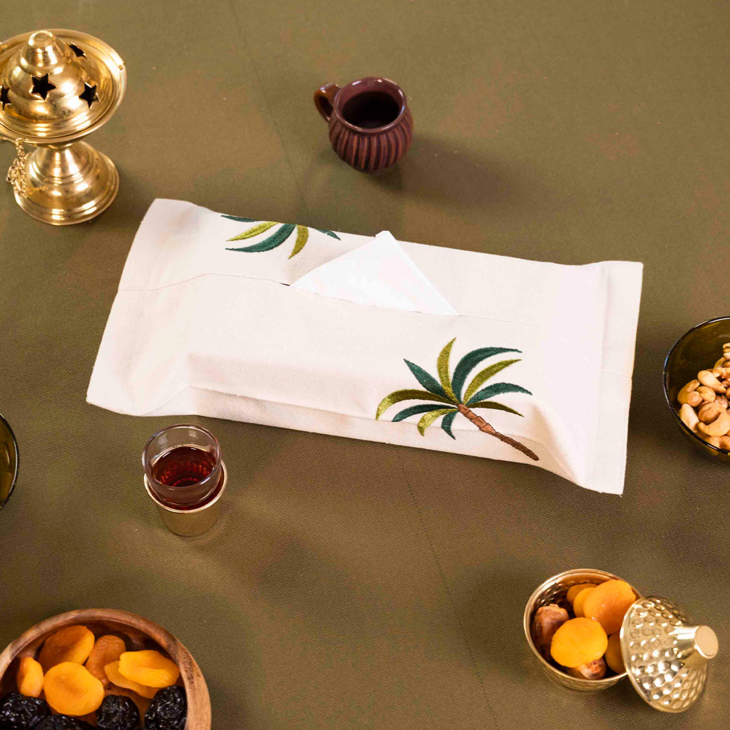 Palm Tree Tissue Box Cover