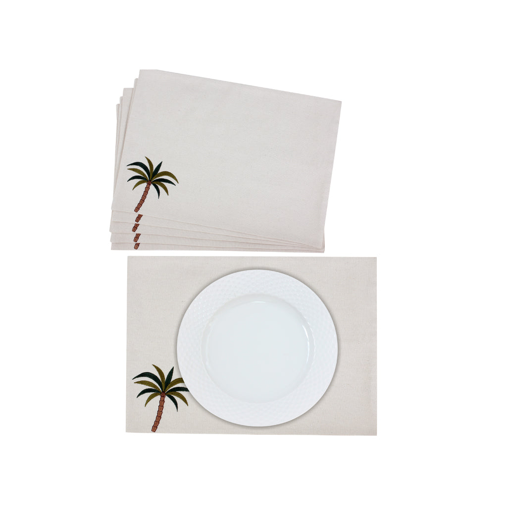 Palm Tree Placemats Set