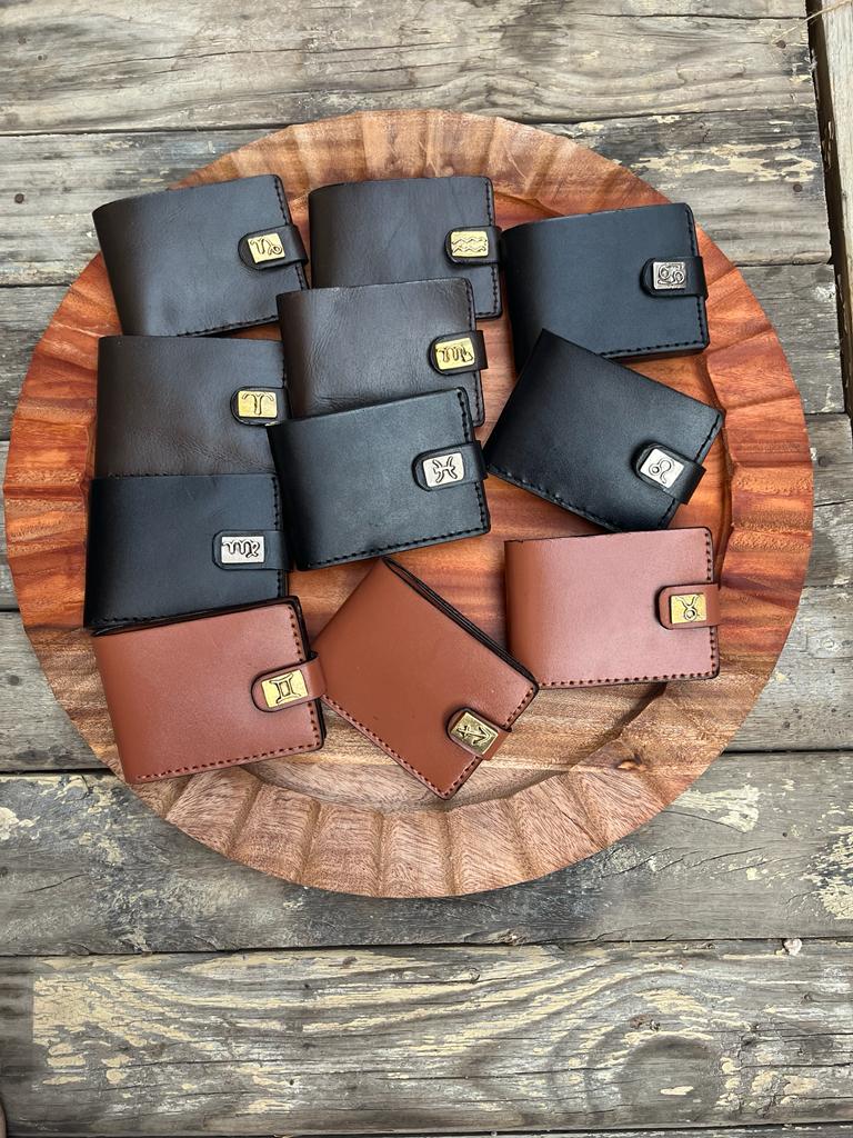 Leather Star Sign Wallet
