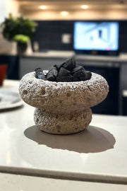 Concrete Arabian incense holder