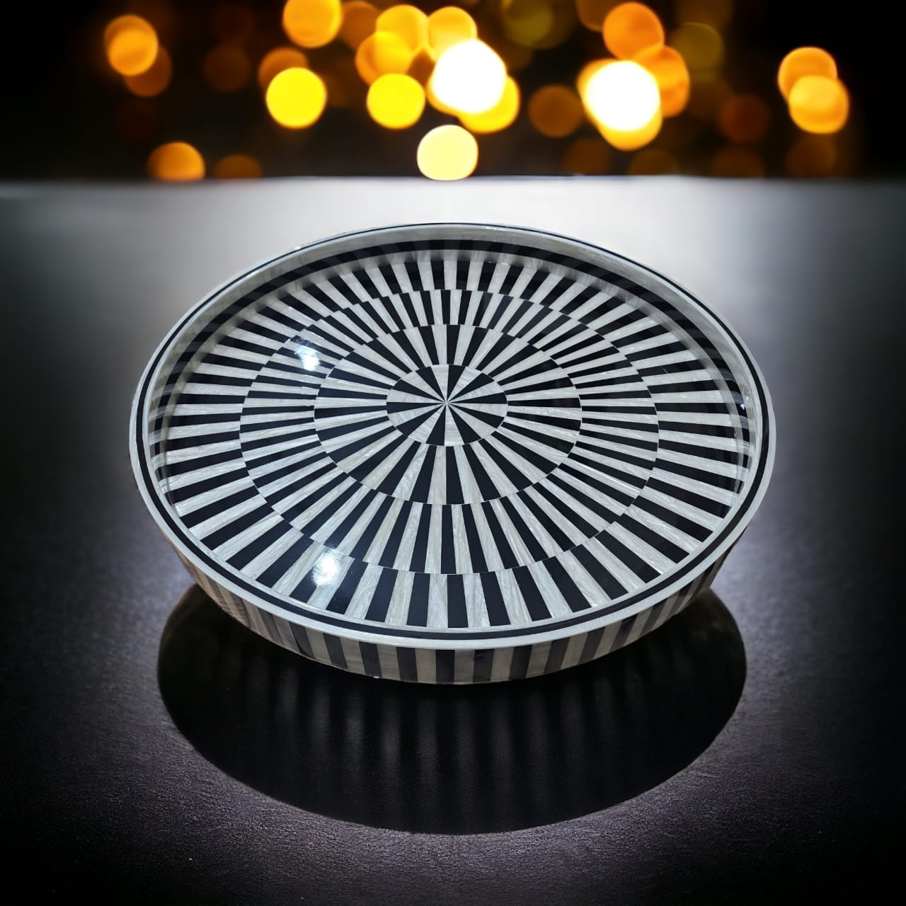 Midnight Radiance Mother of Pearl Tray