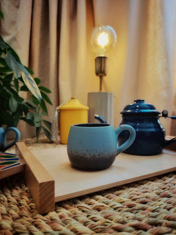 Stone Glaze Ombré Ceramic Coffee Cup