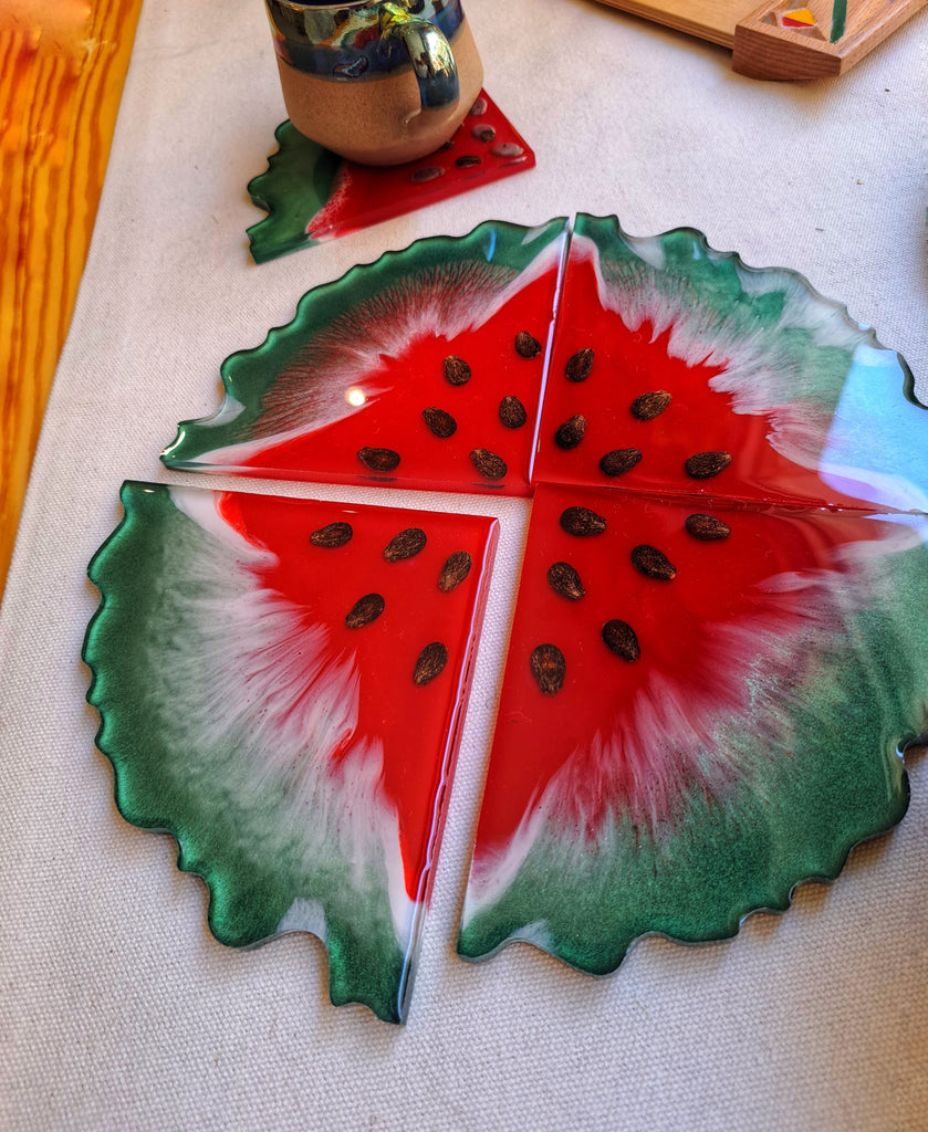 Resin Watermelon Coaster