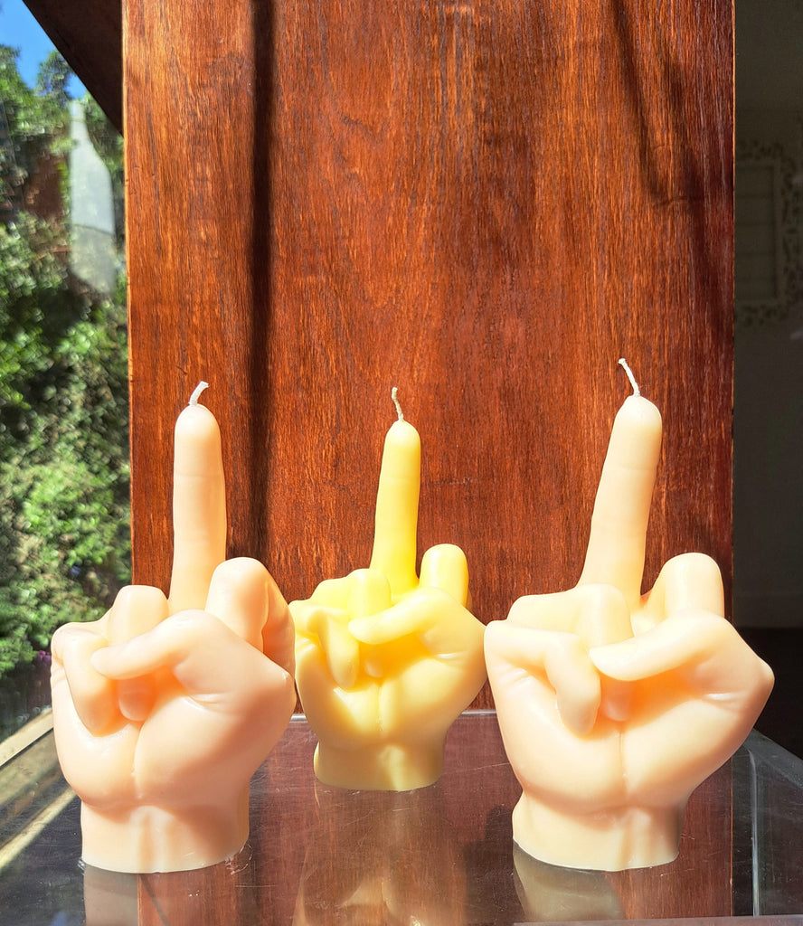 Middle Finger Candle