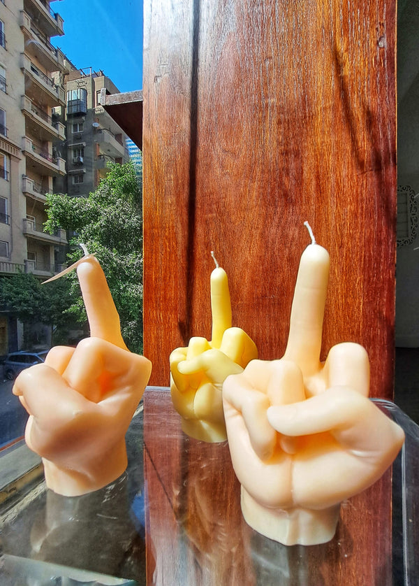 Middle Finger Candle