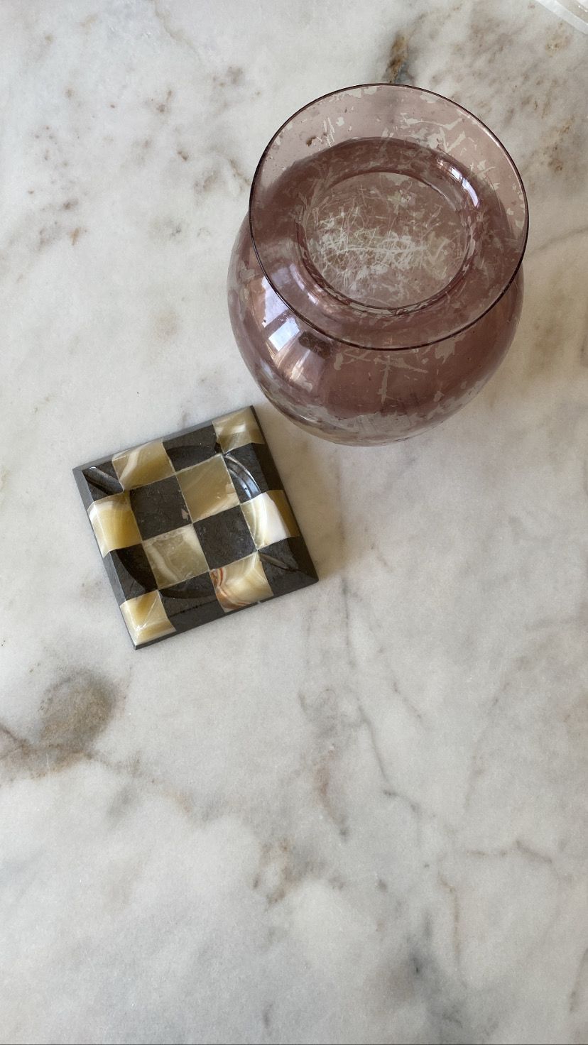 Checkered Ashtray