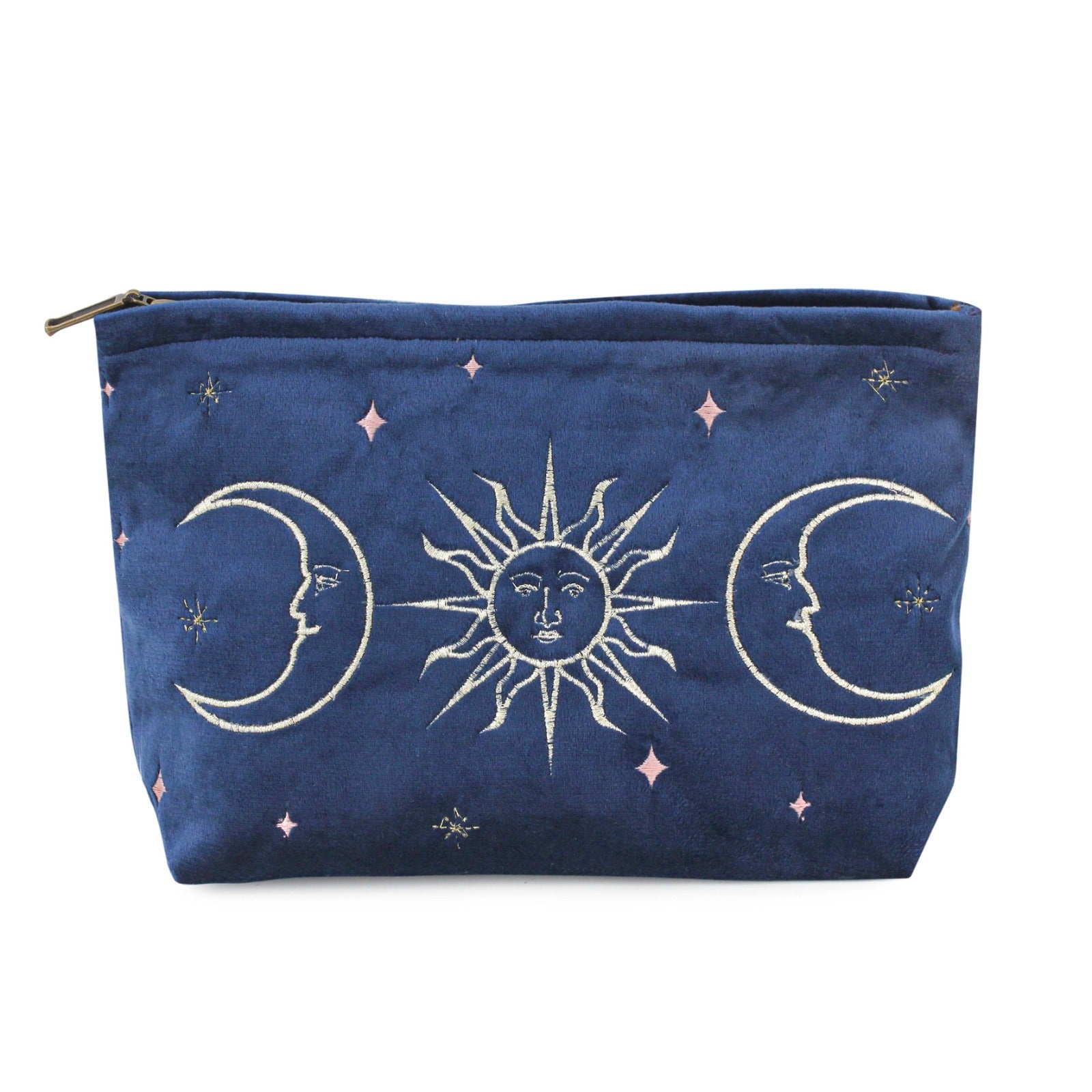 Sapphire Velvet Soleil Pouch