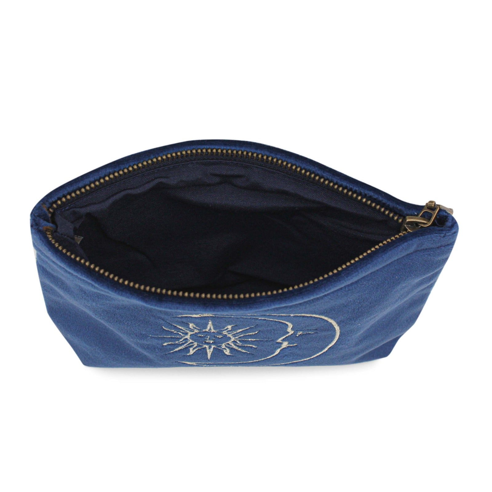 Sapphire Velvet Soleil Pouch