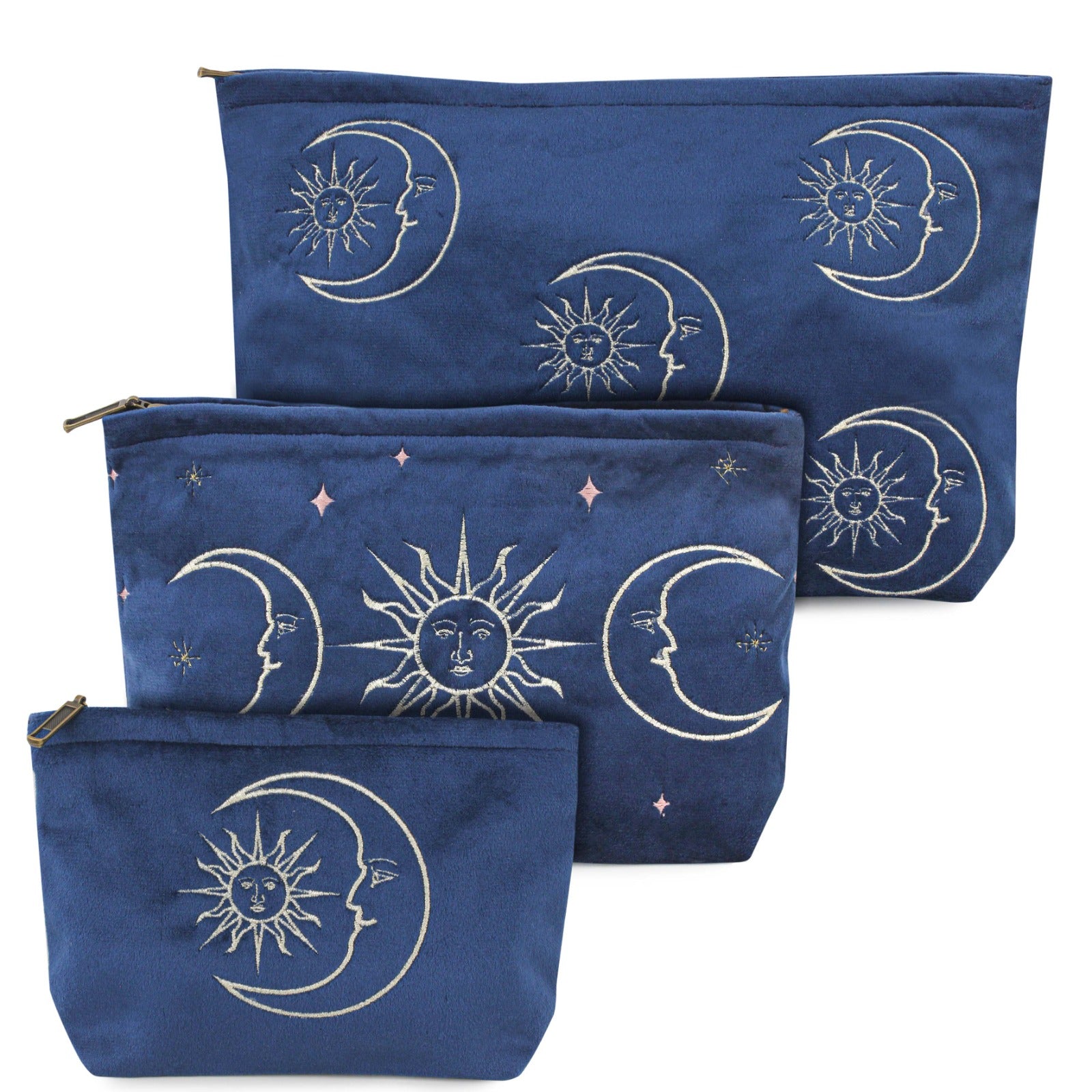 Sapphire Velvet Soleil Pouch