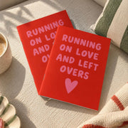 Running on Love Soft Cover Notebook