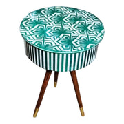 Blossom Mother of Pearl Flip-Top Side Table