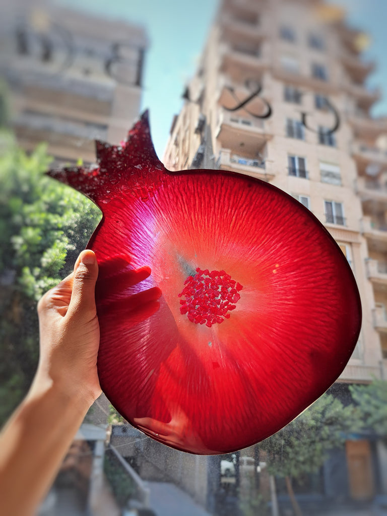 Resin Pomegranate Platter