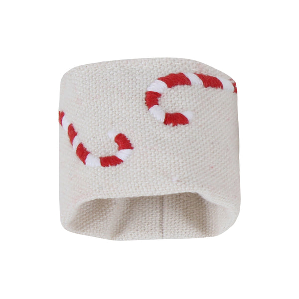 Candy Cane Napkin Holder Ring Set