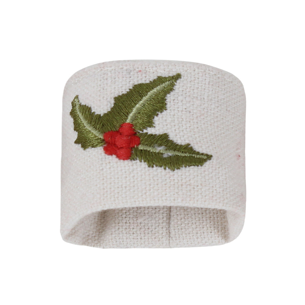 Winterberry Table Napkin Holder Ring Set