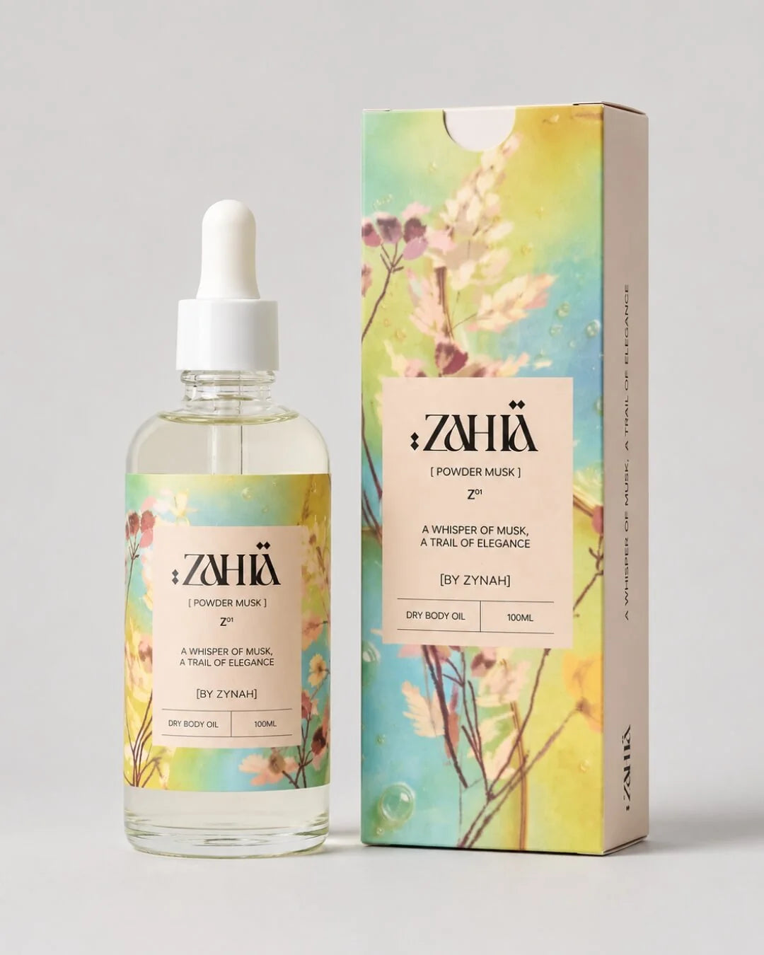 Zahia Dry Body Oil Powder Musk 100ml