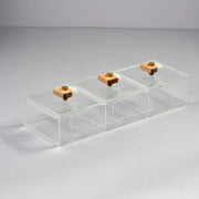 Resin Large 3 Compartments Box