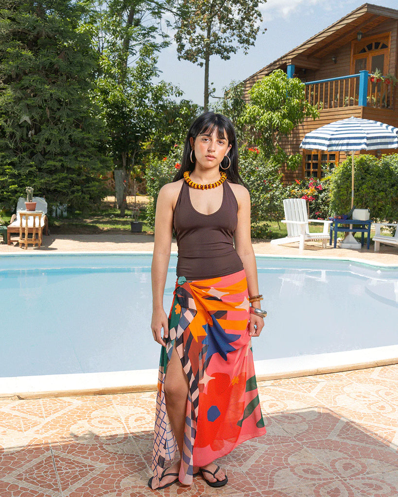 Bird Breeze Maxi Flowy Wrap