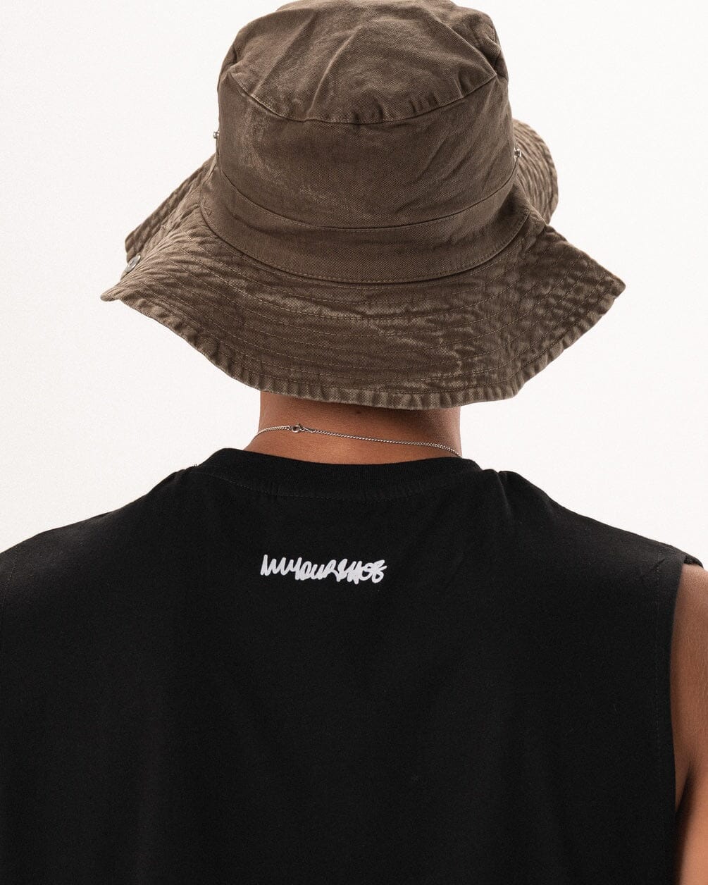 Olive Washed Cowboy Bucket Hat