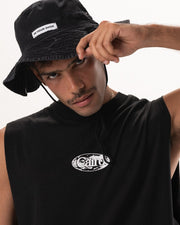 Black Washed Cowboy Bucket Hat