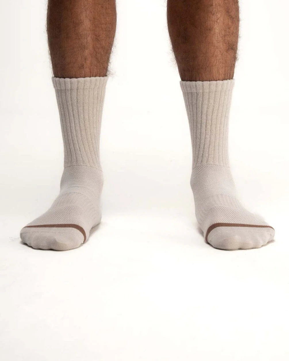 Brown Cloudy Neck Socks
