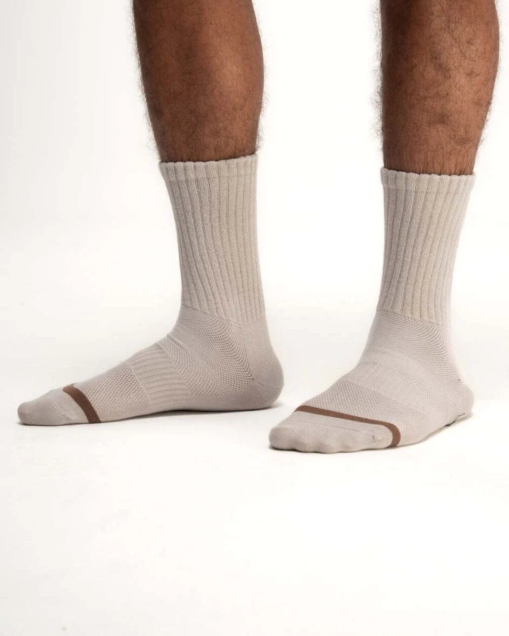 Brown Cloudy Neck Socks