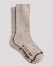 Brown Cloudy Neck Socks