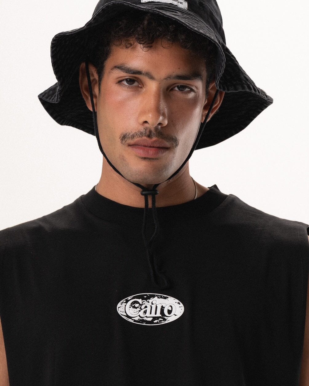 Black Washed Cowboy Bucket Hat
