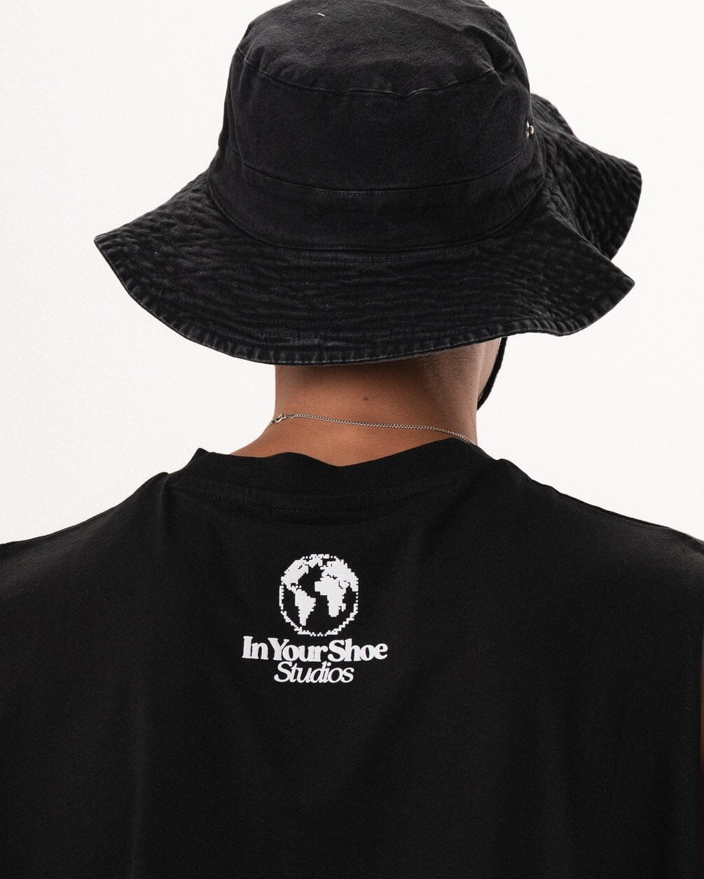 Black Washed Cowboy Bucket Hat