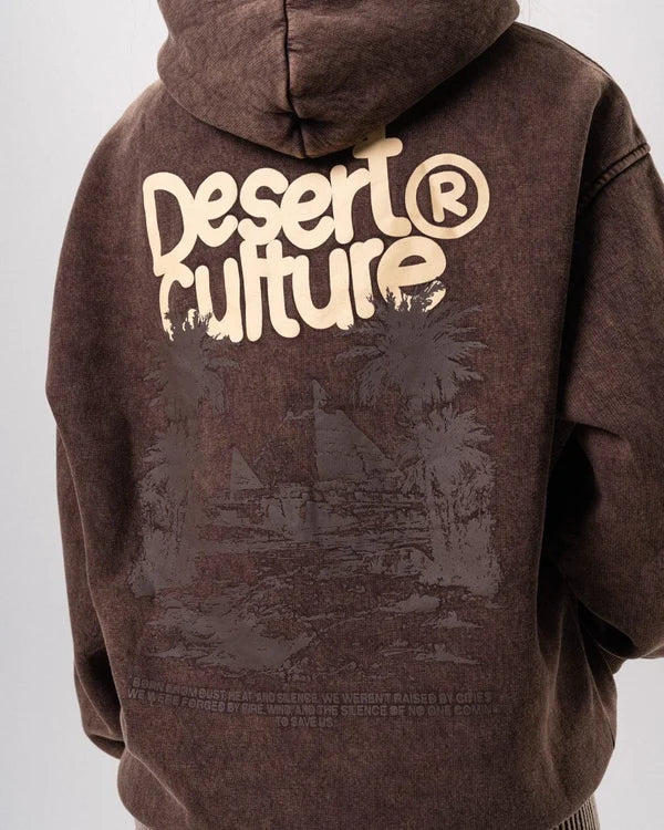 Desert Culture Washed Oversized Hoodie