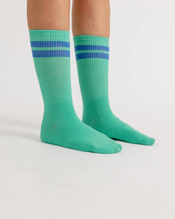 Green 2 Stripes (Long Socks)