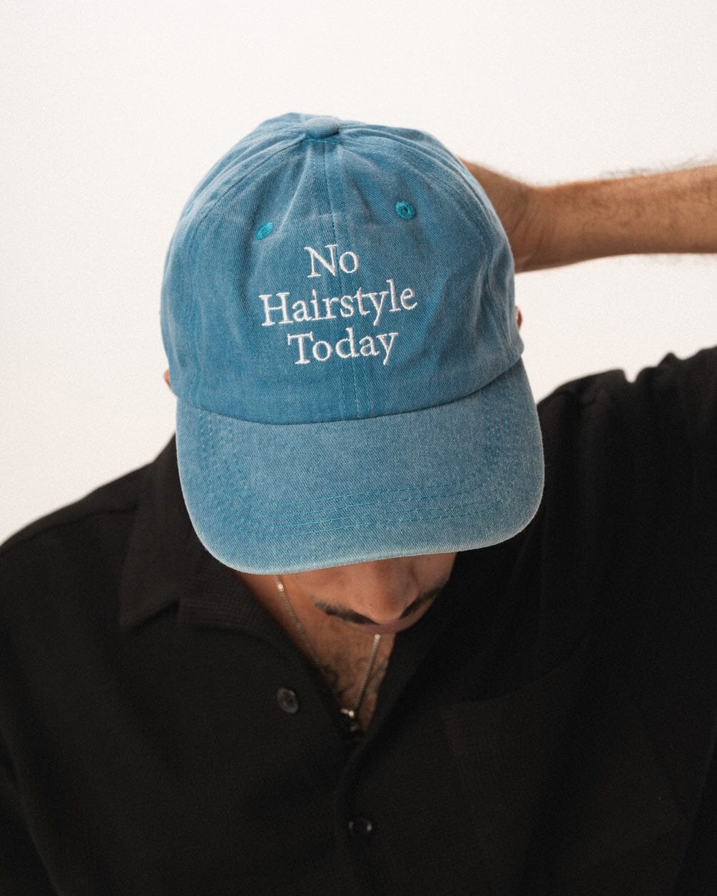 No Hairstyle Washed Cap