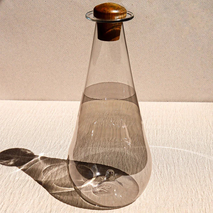 Gray Borosilicate Glass Oil Bottle