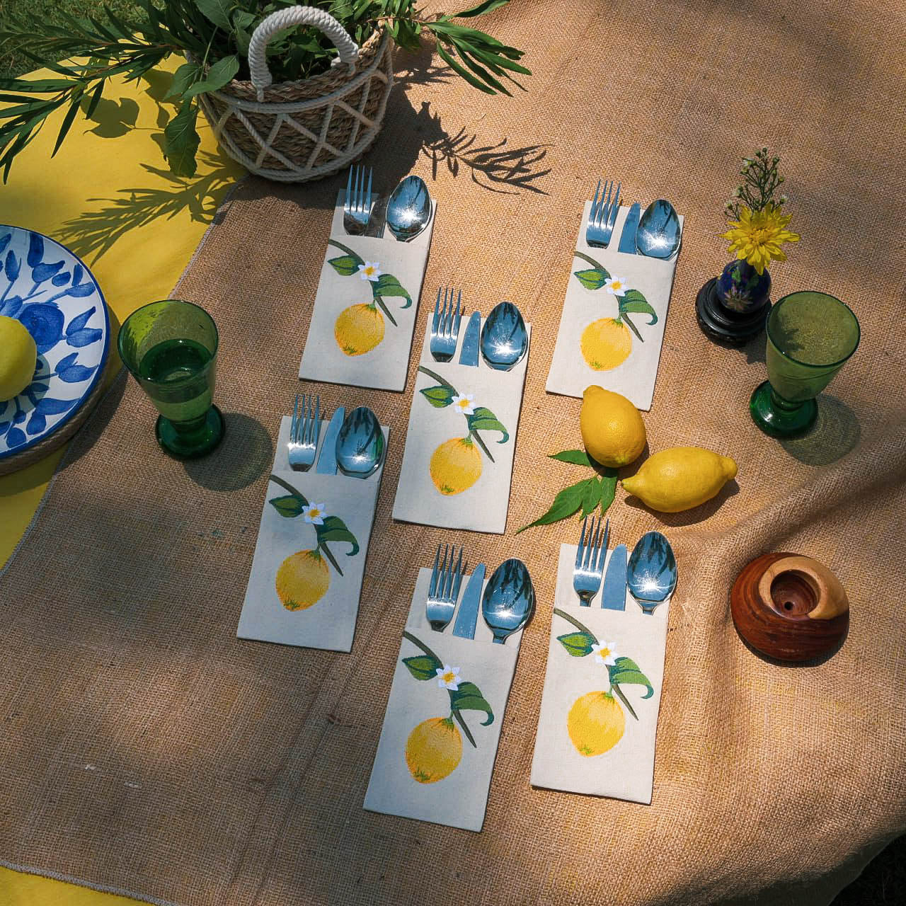Limoncello Cutlery Holder Set