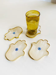 Resin Hamsa Coaster