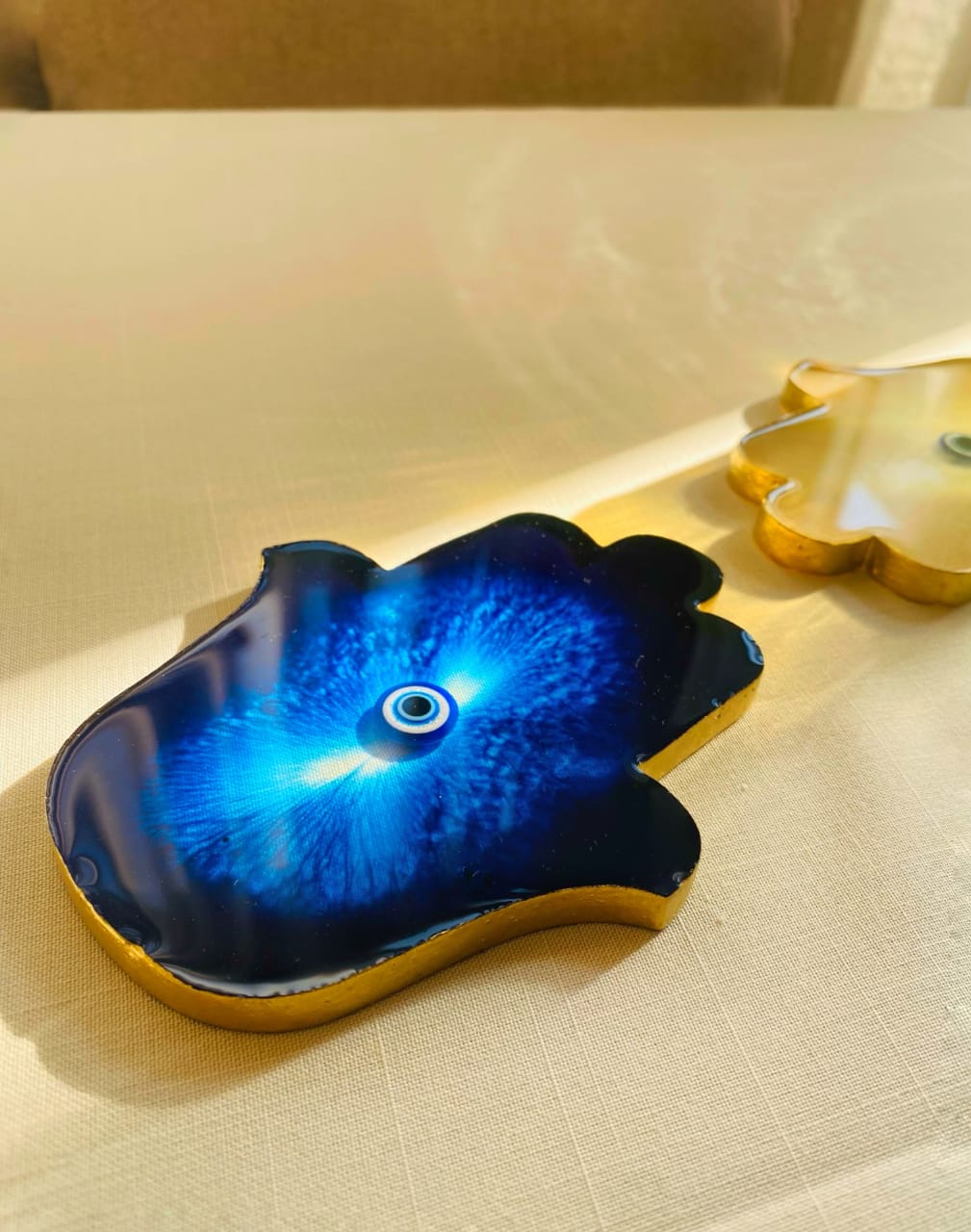 Resin Hamsa Coaster