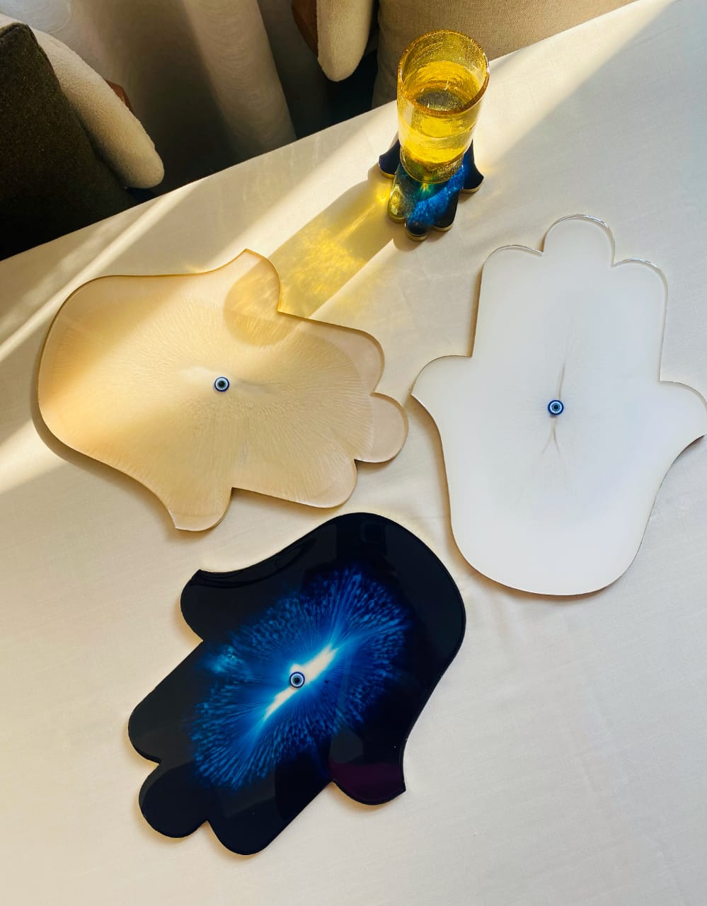 Resin Hamsa Platter