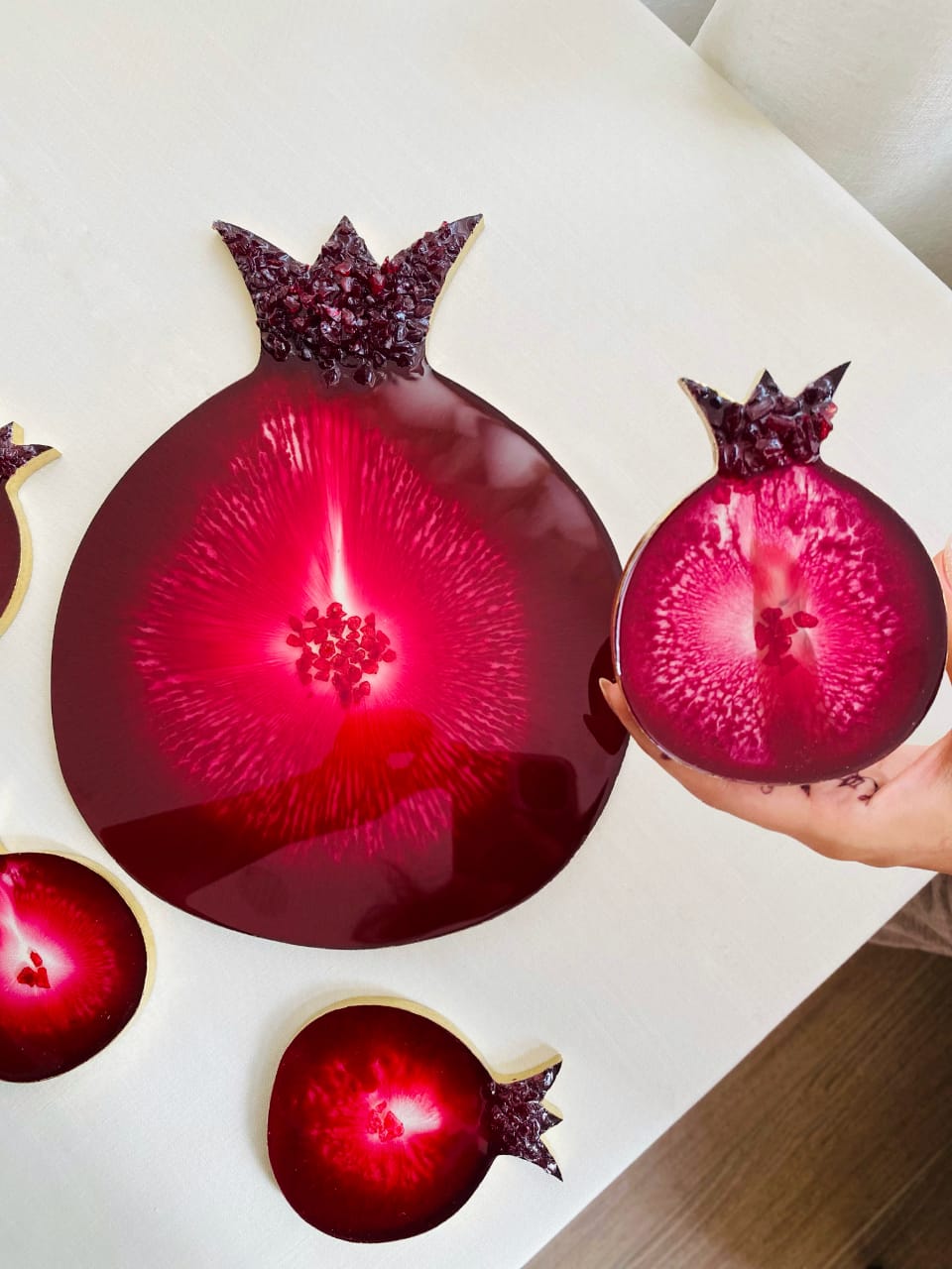 Resin Pomegranate Coaster