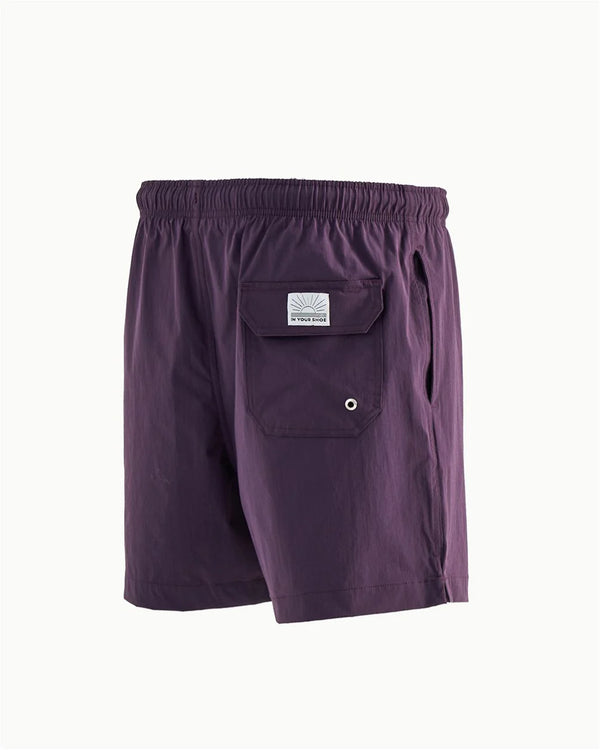 Solid Purple Swim Shorts