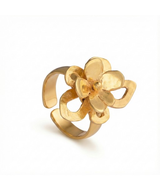 Flowery Collection, 2 Levels Flowers Adjustable Ring