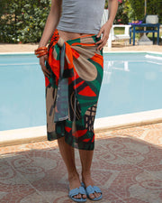 Wild Garden Maxi Flowy Wrap