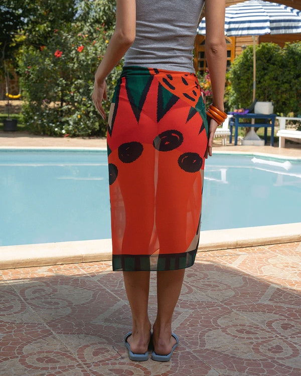 Wild Garden Maxi Flowy Wrap