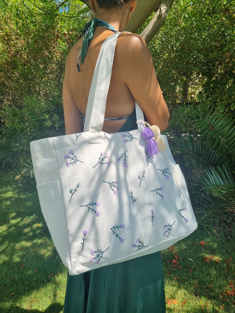 Lavender Beach Bag